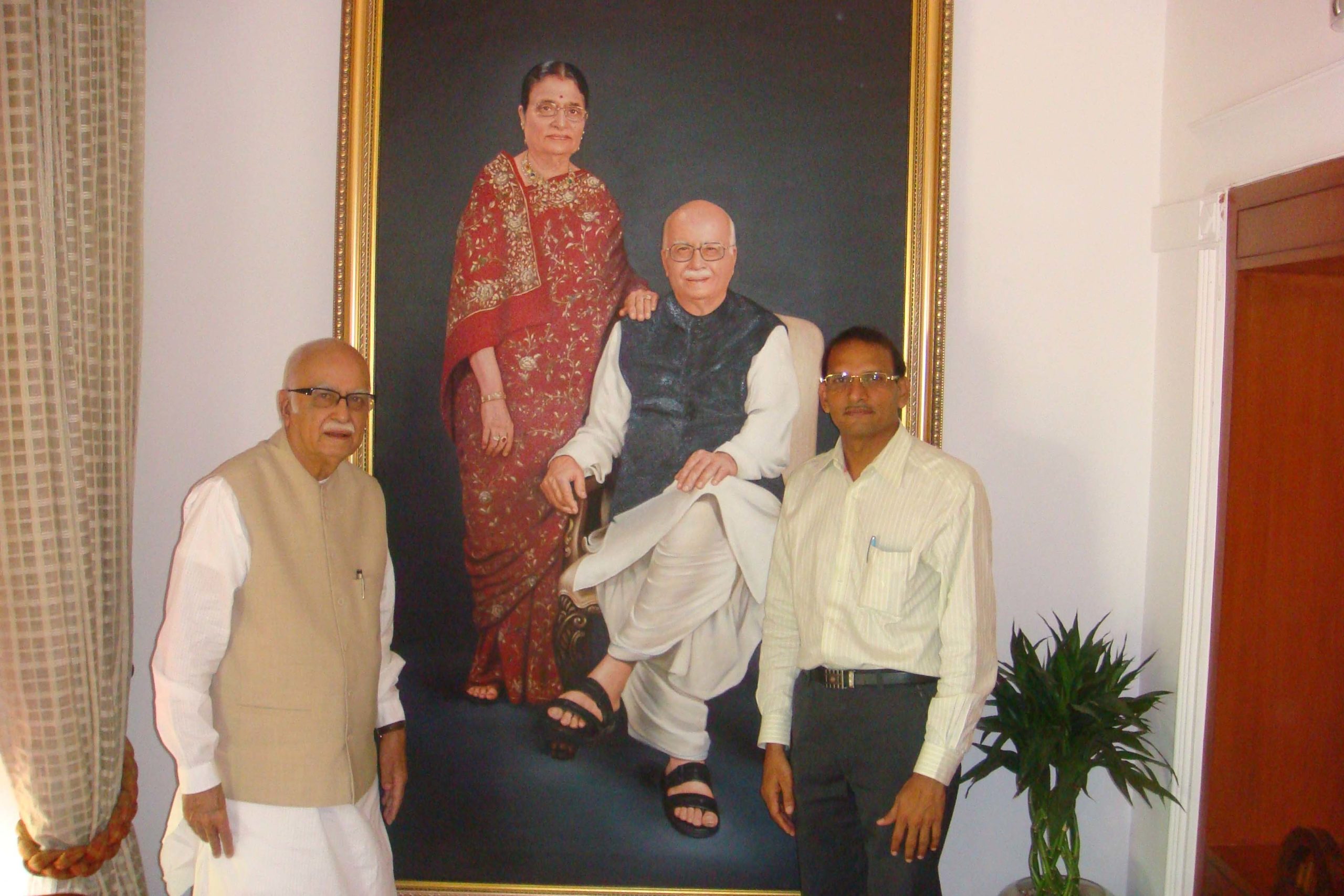 With Hon’ble Shri L. K. Advani Ji – Former Deputy Prime Minister of India